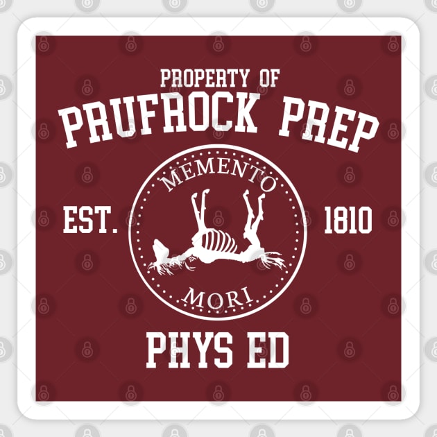 Prufrock Prep Sticker by Shampuzle's